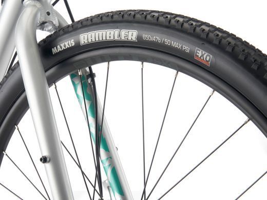 Велосипед гравійний Kona Rove AL 650, 27.5", 2024, Silver, 56 см (KNA B36RV6556)